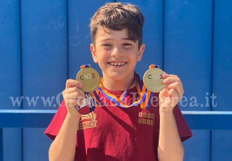 Tre piccoli atleti di Pozzuoli trionfano ai campionati italiani di nuoto – LE FOTO