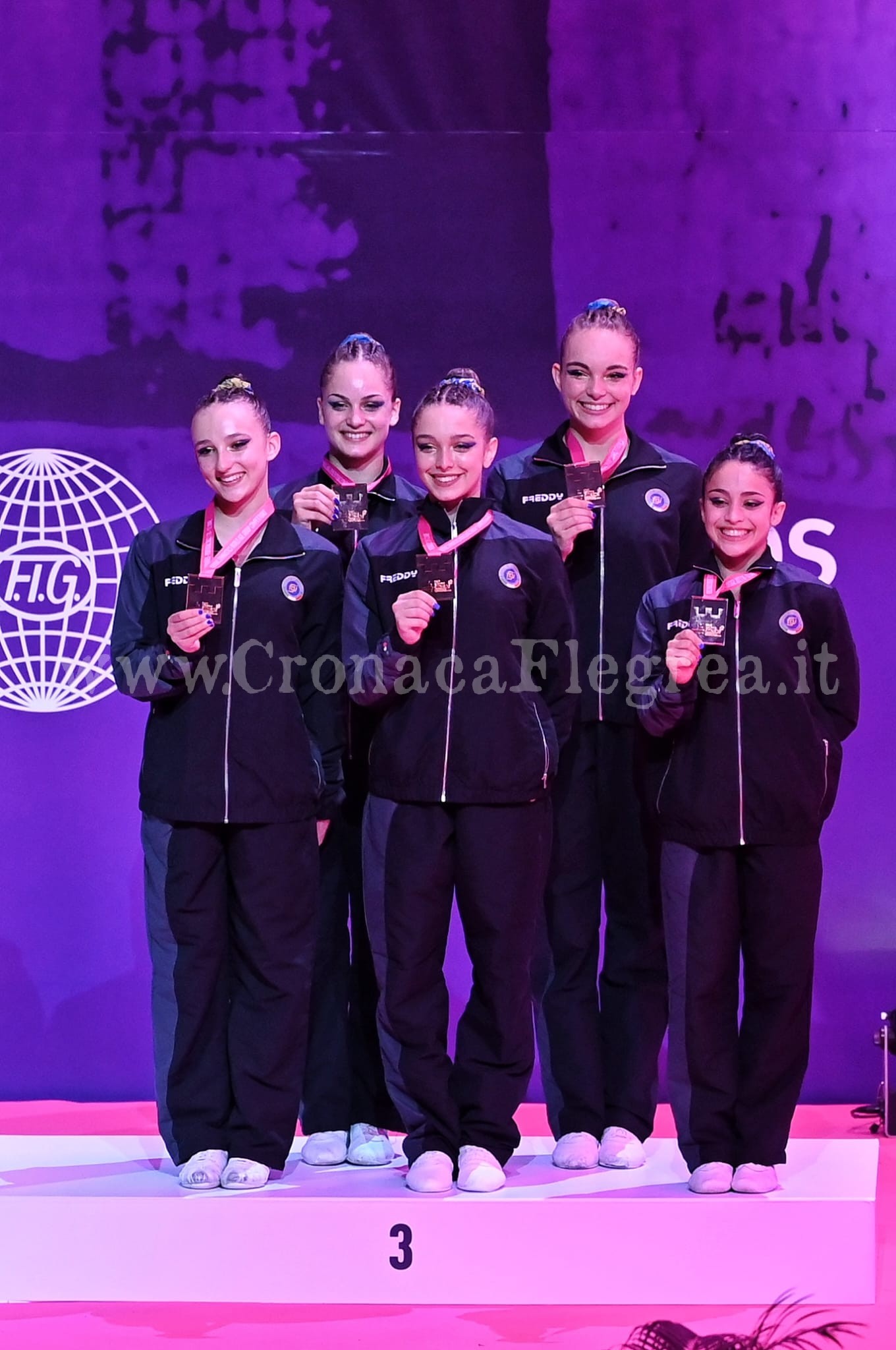 Campionato mondiale di ginnastica aerobica, medaglia di bronzo alle atlete di Monte di Procida