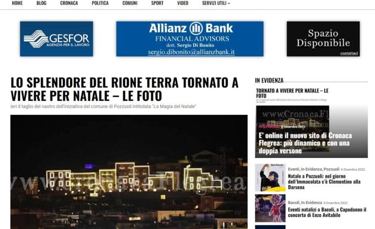 E’ online il nuovo sito di Cronaca Flegrea: più dinamico e con una doppia versione