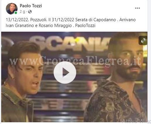 Capodanno a Pozzuoli: caos, polemiche e l’annuncio di Rosario Miraggio a “buste chiuse”