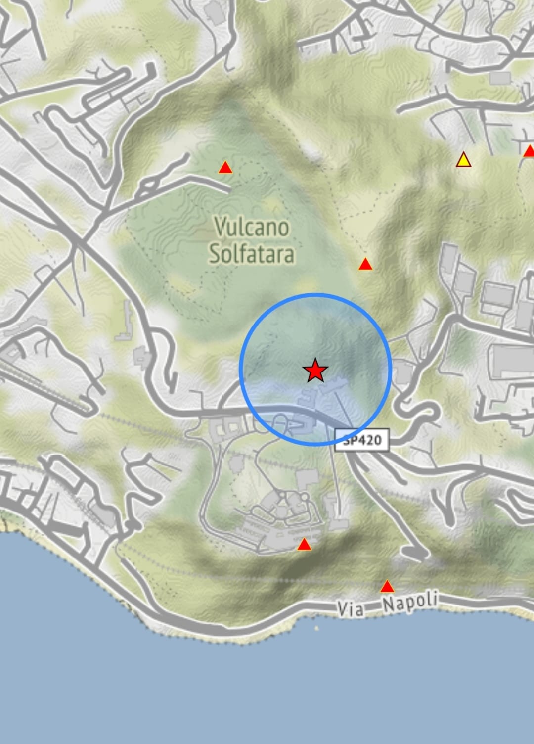 POZZUOLI/ Altra scossa di terremoto nella notte: l’epicentro tra la Solfatara e l’Accademia Aeronautica