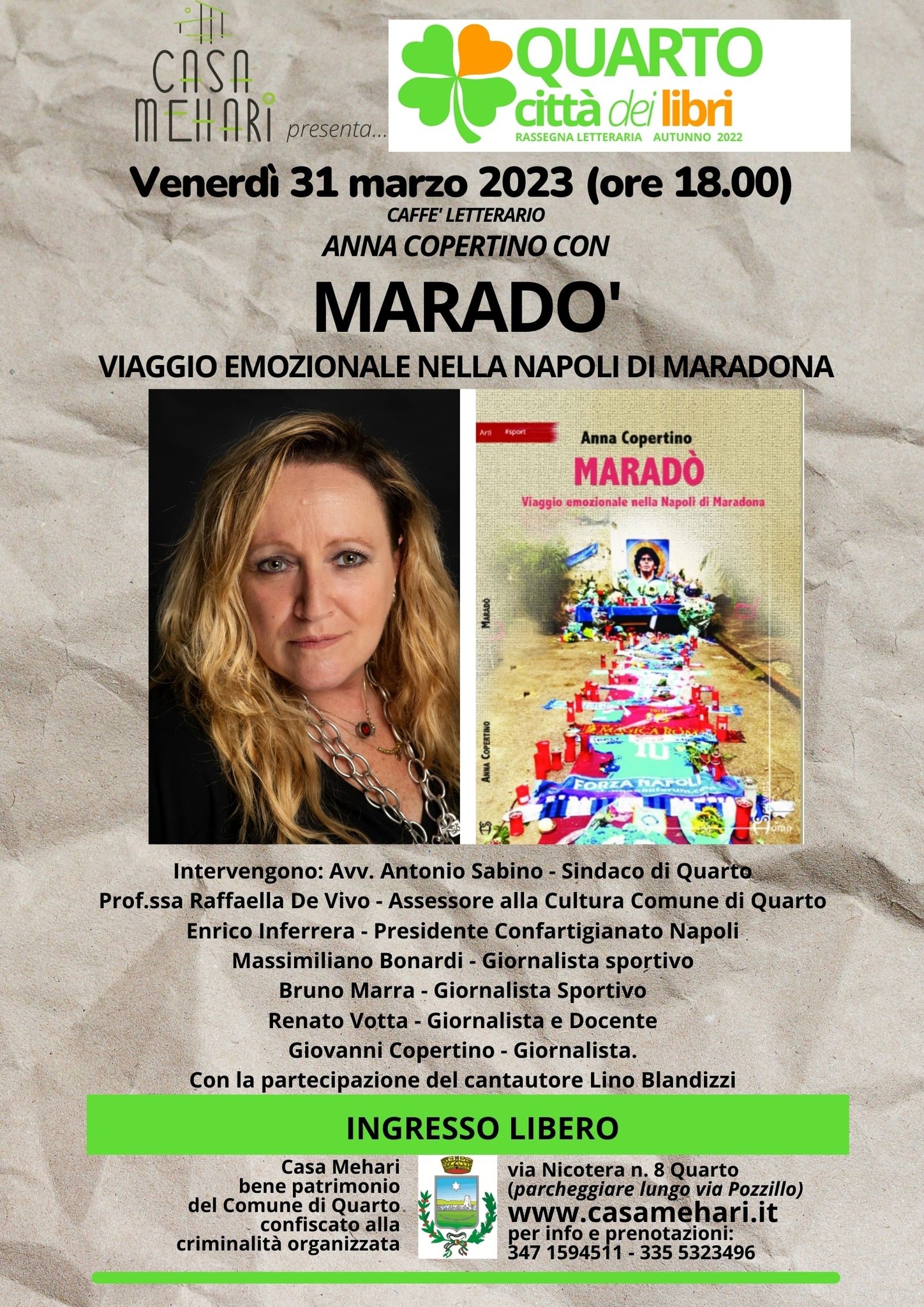 A Quarto «Maradò. Viaggio emozionale nella Napoli di Maradona»