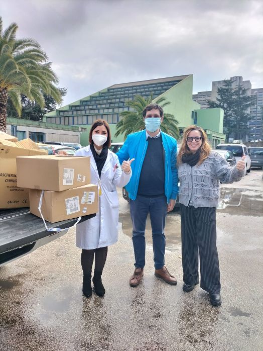 BACOLI/ La Flegrea Lavoro dona 12mila mascherine all’ambulatorio di Pediatria dell’AOU Federico II di Napoli
