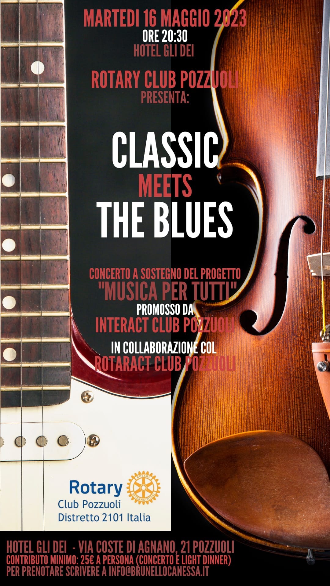 Rotary Club Pozzuoli presenta il concerto “Classic meets The Blues”