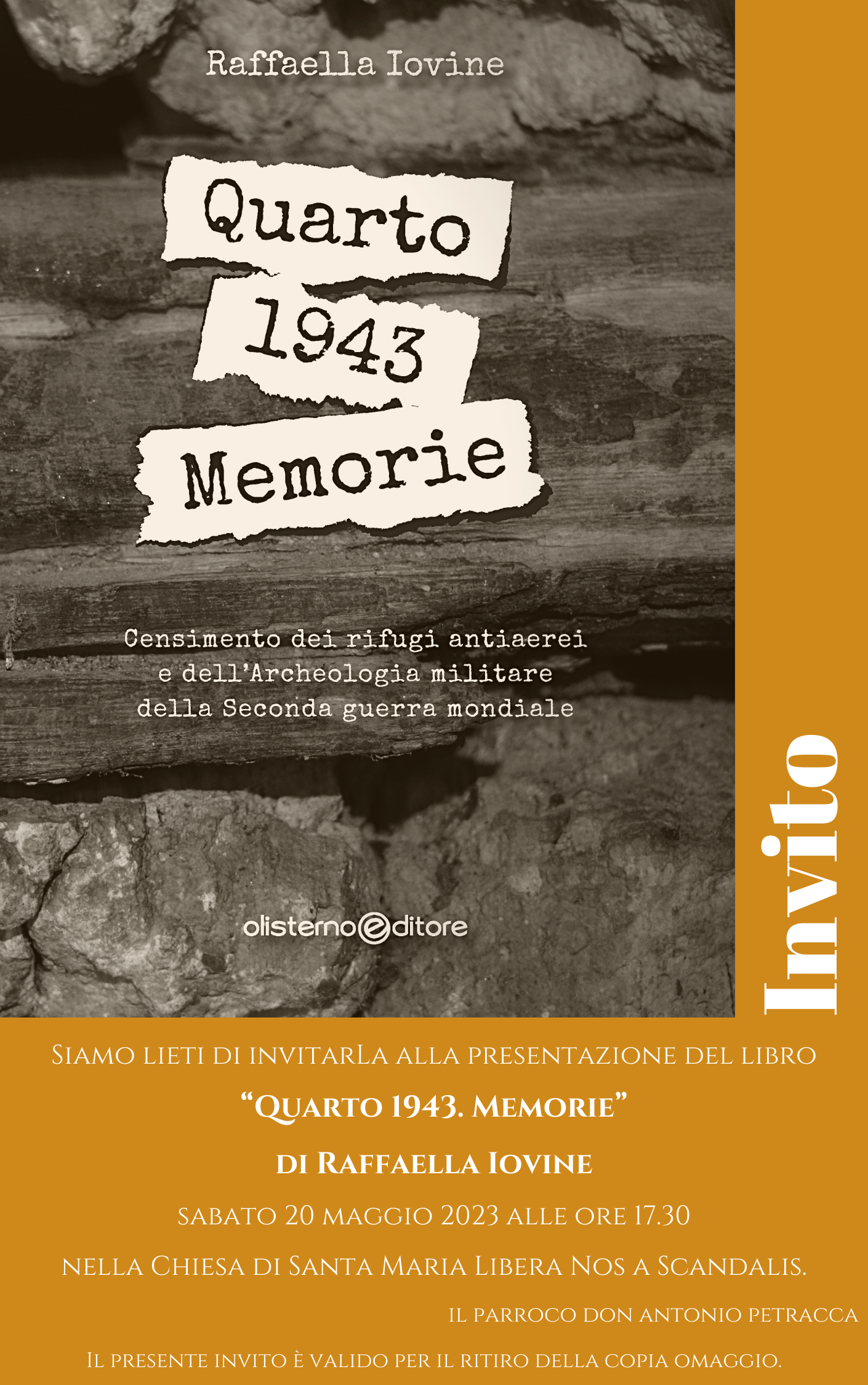 Raffaella Iovine presenta il libro “Quarto 1943. Memorie”