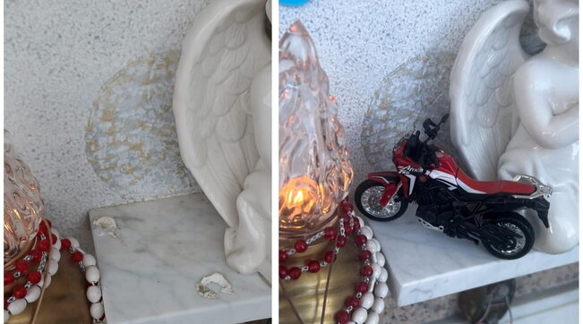 Vergogna al cimitero di Pozzuoli: rubato il modellino di una moto dalla tomba di un giovane