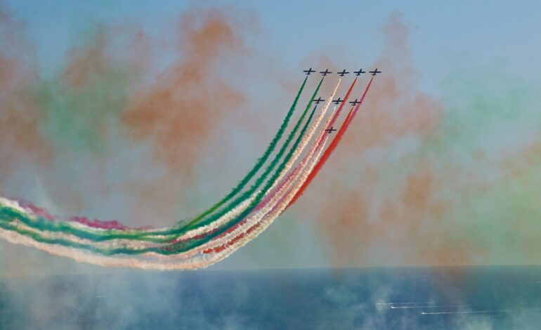 Le frecce tricolori tornano a Pozzuoli per il giuramento dei cadetti dell’Aeronautica