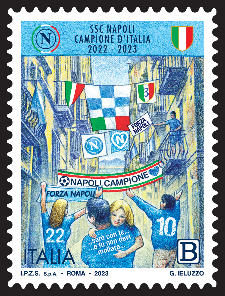 Napoli campione d’Italia: c’è anche il francobollo celebrativo
