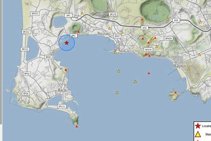 CAMPI FLEGREI/ Scossa di terremoto nella notte, l’epicentro nei pressi del parco archeologico sommerso di Baia