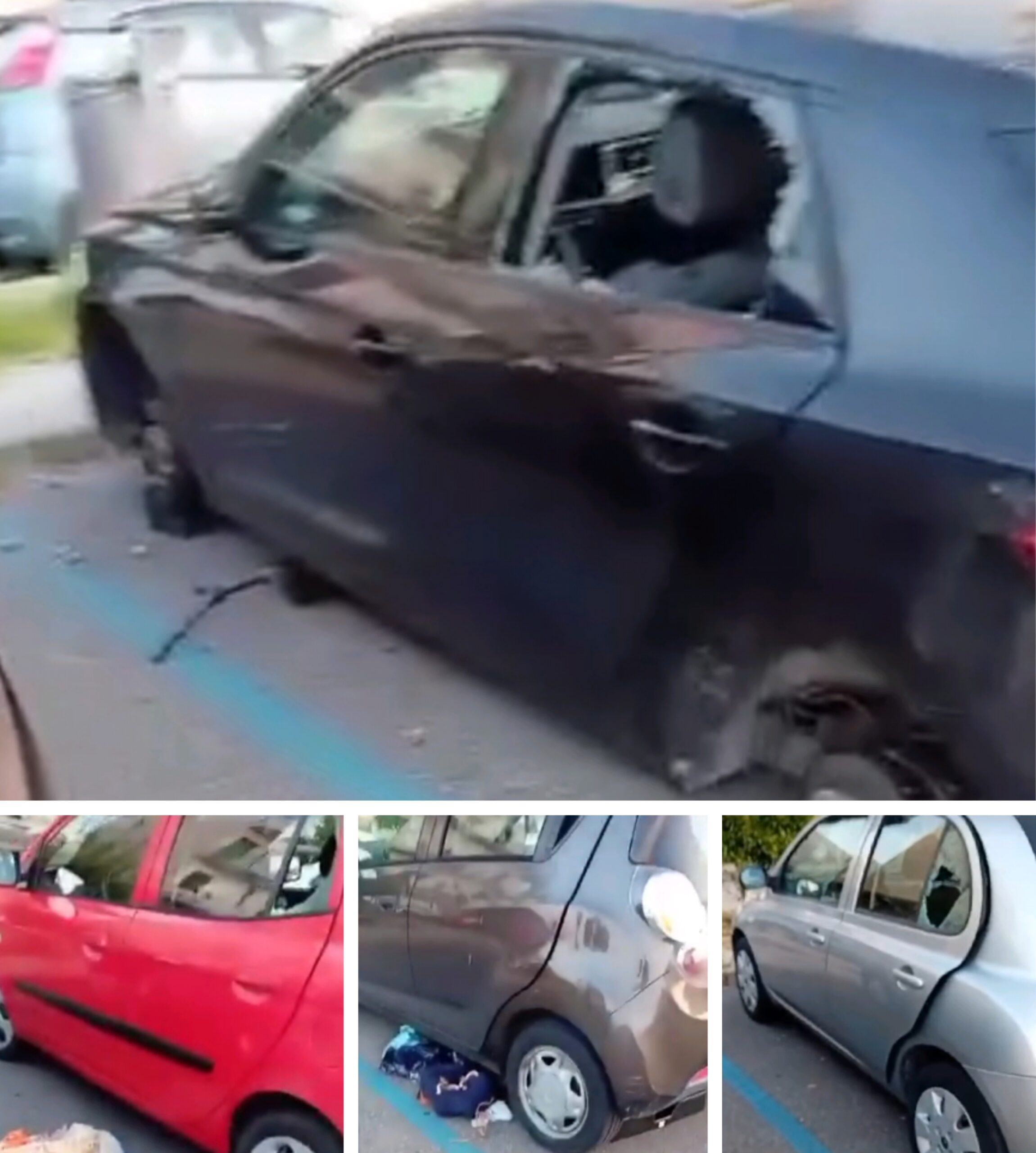 POZZUOLI/ Ladri scatenati nella notte: 4 auto smantellate e distrutte – LE FOTO