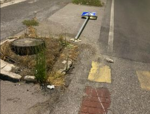 POZZUOLI/ I lettori segnalano: «Tronchi di alberi non segnalati, le auto ci vanno a finire sopra»