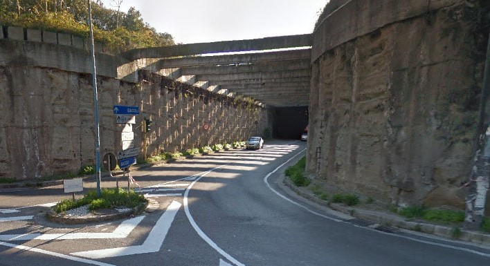 Lavori di manutenzione straordinaria, divieto di transito nel tunnel Montenuovo