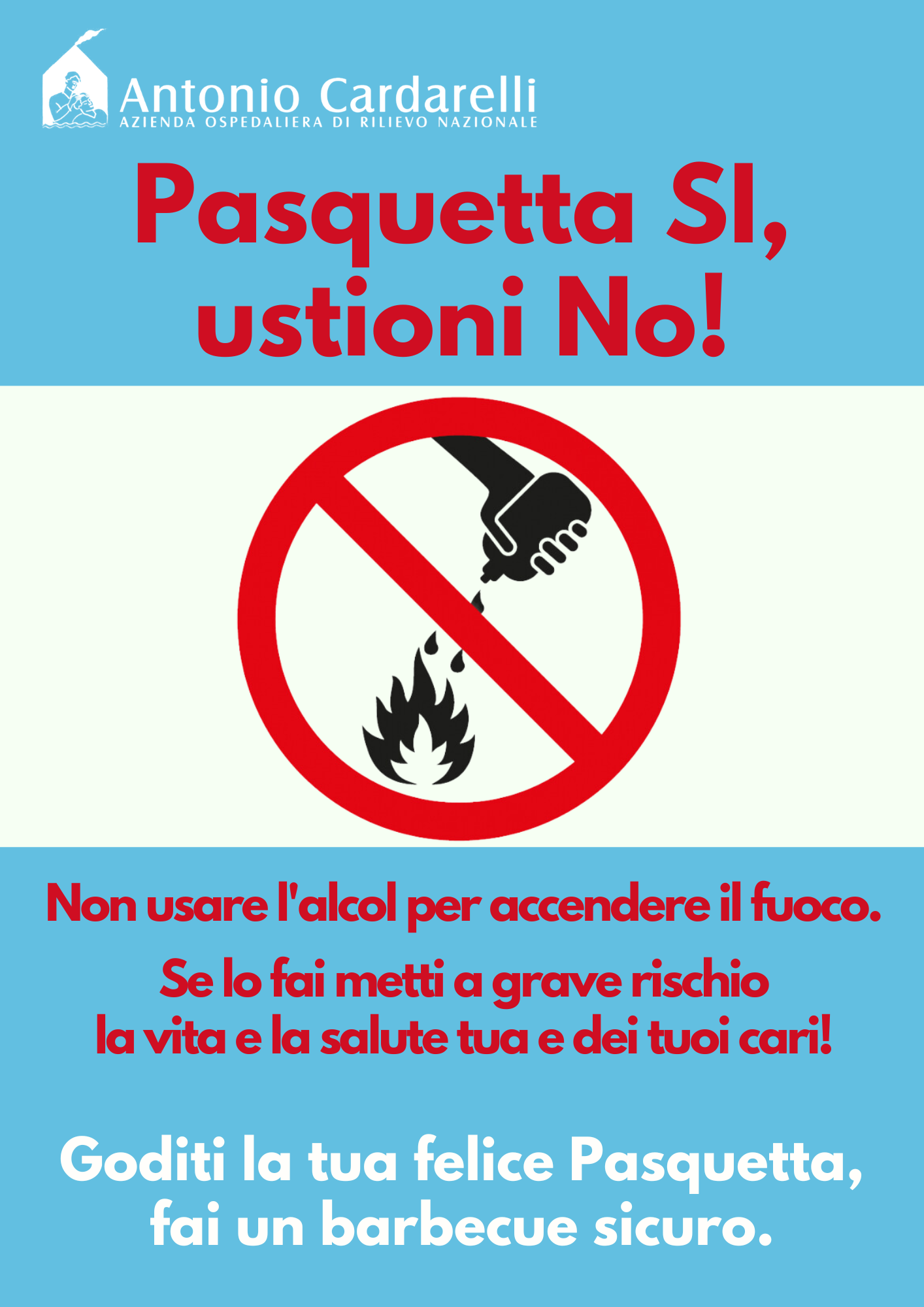 Appello per la Pasquetta: «Non usate alcol per barbecue o fuochi, si rischia la vita»