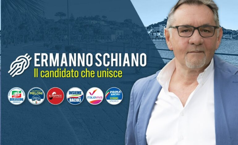 Da centrodestra a centrosinistra, civiche e partiti uniti per Ermanno Schiano sindaco di Bacoli