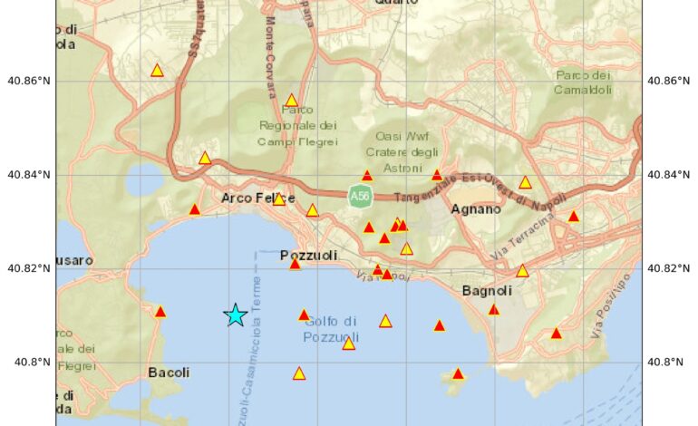 POZZUOLI/ Nuova scossa di terremoto, epicentro in mare