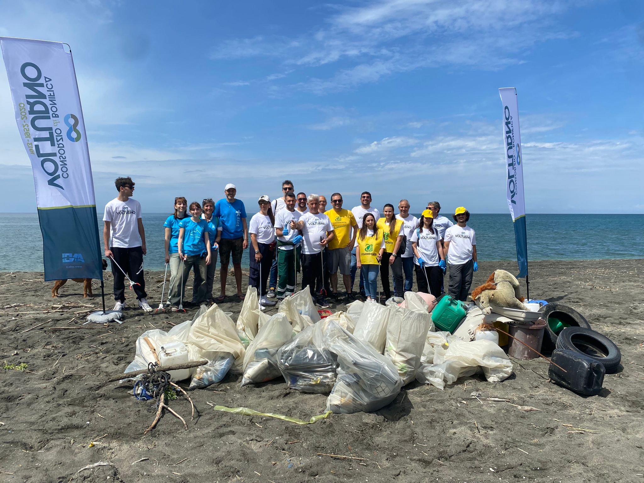 Ripulita la spiaggia di foce Regi Lagni in vista della nidificazione della Tartaruga marina comune