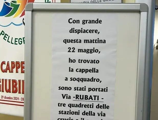 Vergogna all’ospedale di Pozzuoli: rubati un rosario della Madonna e quadri della via Crucis