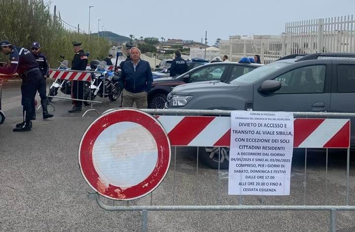 POZZUOLI/ Lidi di Licola, attivato nuovo dispositivo traffico: strada off-limits per 3 ore