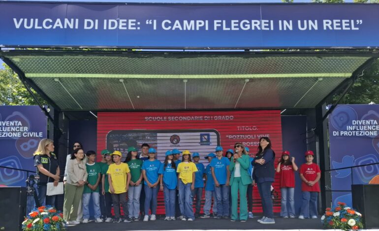 «Influencer di Protezione Civile»: il primo posto alla scuola media Pergolesi di Arco Felice – LE FOTO