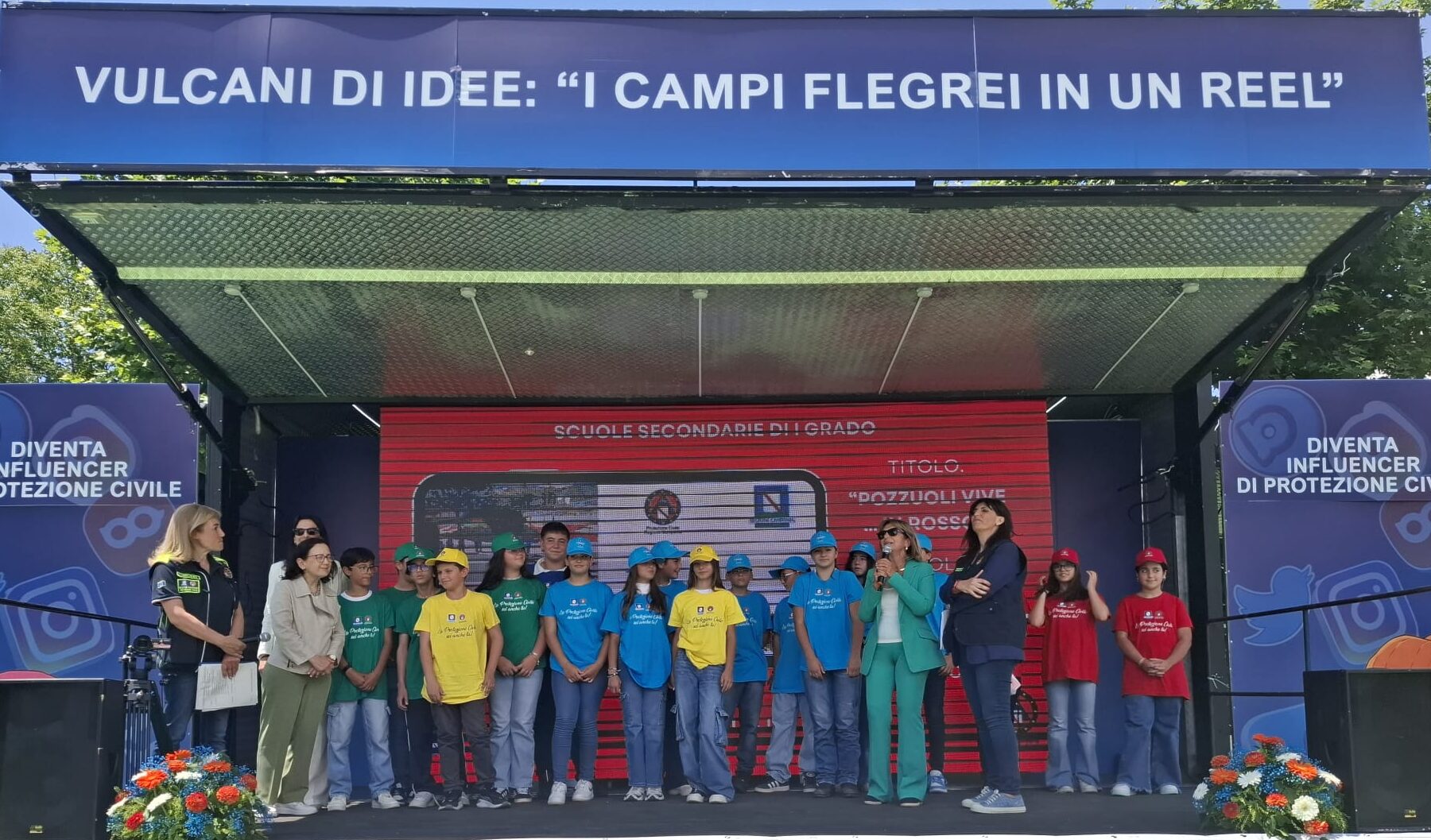 «Influencer di Protezione Civile»: il primo posto alla scuola media Pergolesi di Arco Felice – LE FOTO
