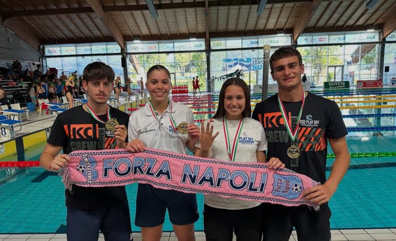 Nuove medaglie in casa Play Off agli assoluti di salvamento e nella propaganda FIN