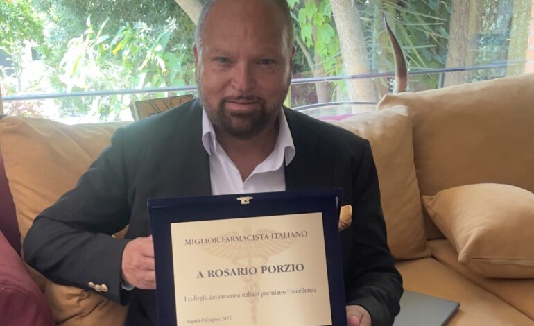 Il puteolano Rosario Porzio eletto miglior farmacista italiano
