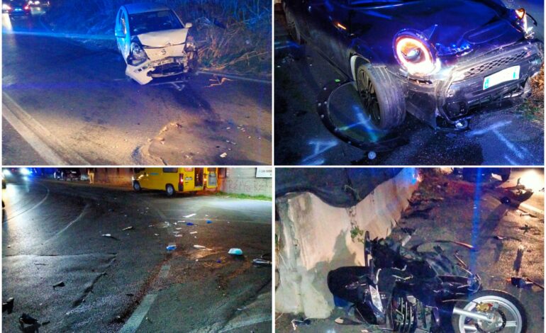 POZZUOLI/ Incidente a Monterusciello: 5 feriti e mezzi distrutti – LE FOTO