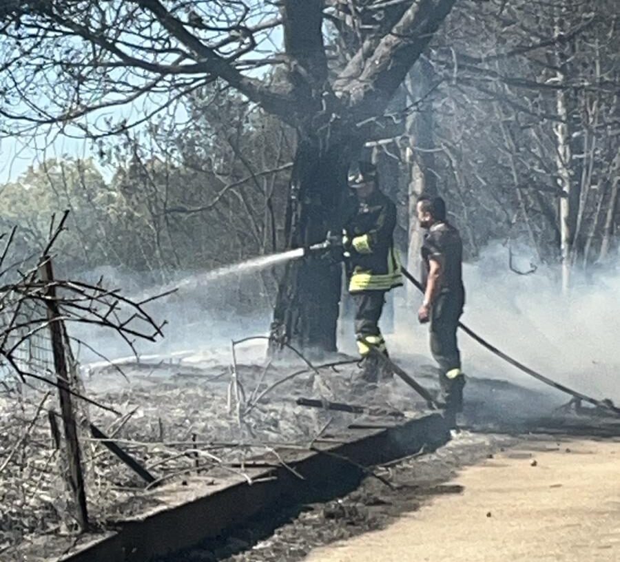 POZZUOLI/ Brucia collina a Monterusciello: fiamme partite dalla variante Anas – LE FOTO