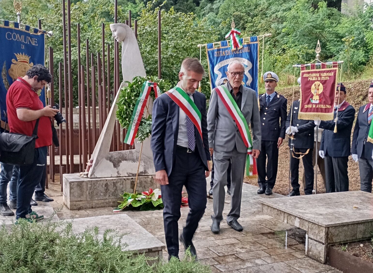 A Monteforte Irpino ricordate le 40 vittime della strage: da Pozzuoli l’assessore Caiazzo, assenti il sindaco Manzoni e il suo vice