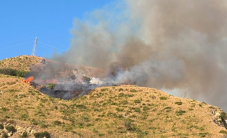 POZZUOLI/ Fiamme sul Monte Barbaro