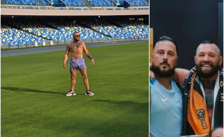 È McGregor-mania: giornata al Maradona, cena e allenamenti a Pozzuoli «E’ innamorato della nostra città» – LE FOTO