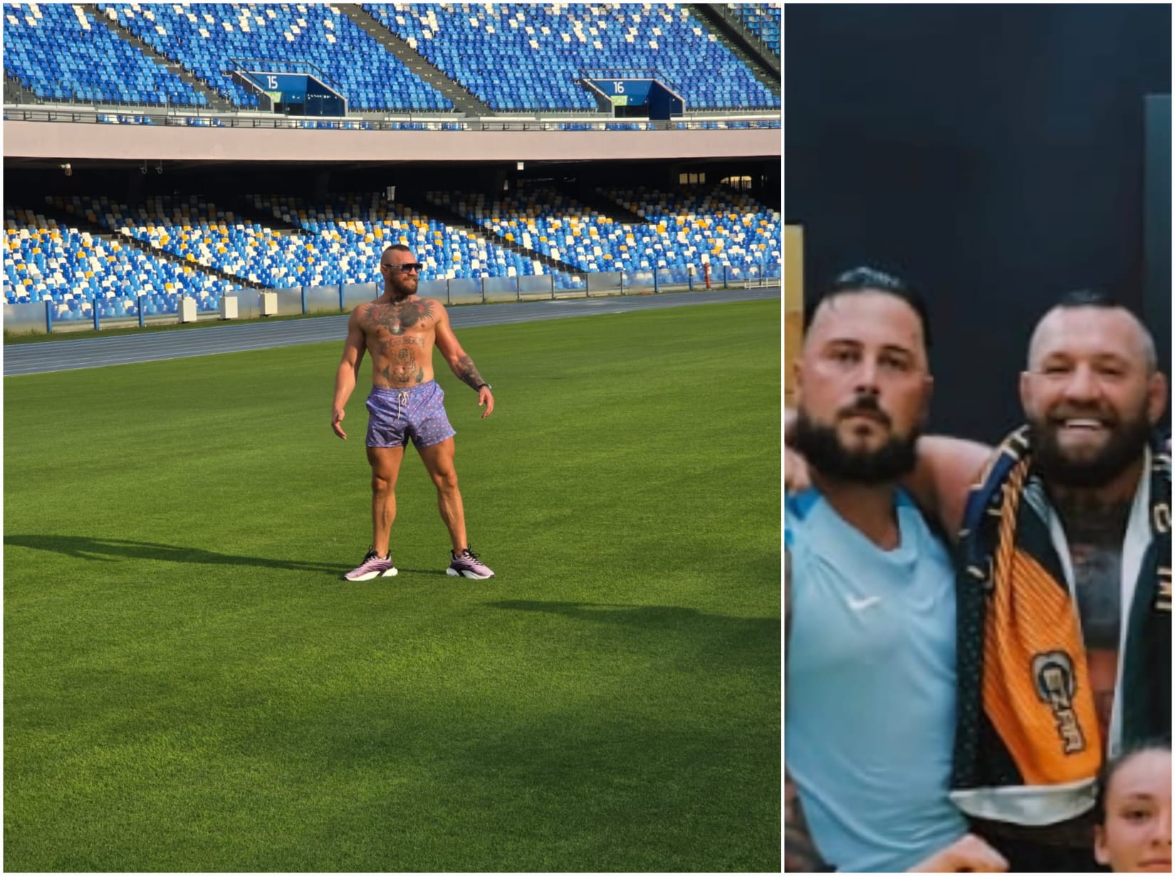 È McGregor-mania: giornata al Maradona, cena e allenamenti a Pozzuoli «E’ innamorato della nostra città» – LE FOTO