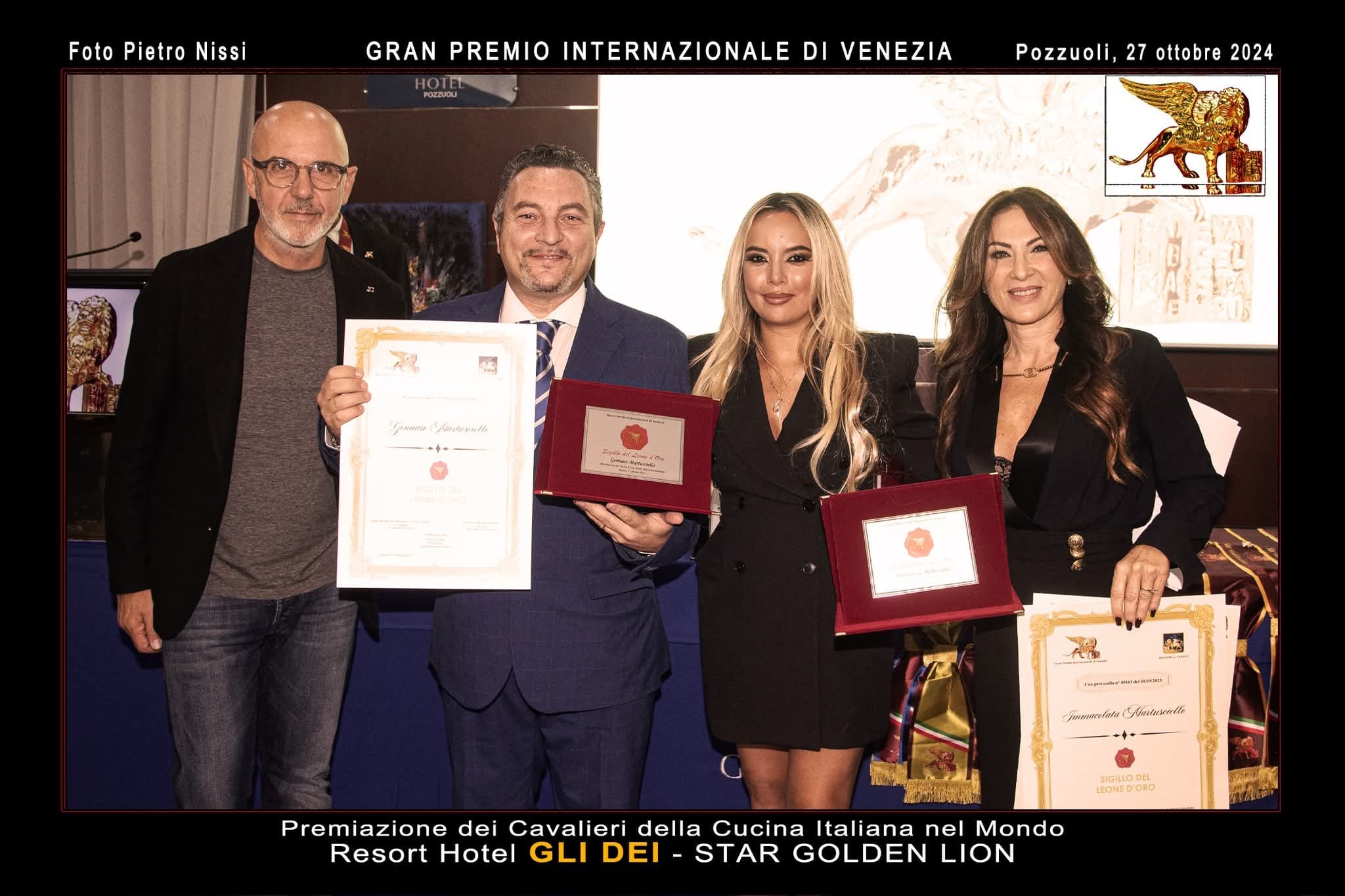 POZZUOLI/ A Gennaro e Imma Martusciello il “Sigillo del Leone d’Oro”