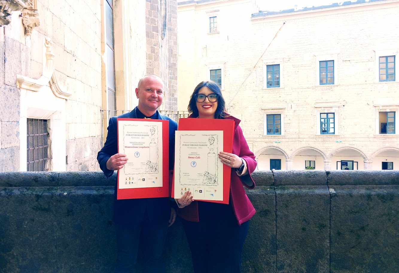 Premio Letterario Nazionale “Publio Virgilio Marone”: per la sezione giornalismo vince Anna Calì. Menzione speciale per Massimiliano Longobardo