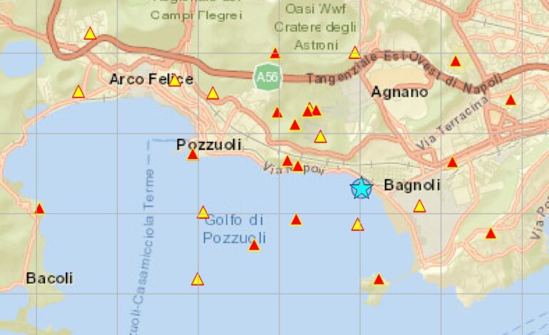Trema ancora la terra a Pozzuoli: scossa di magnitudo 3.0