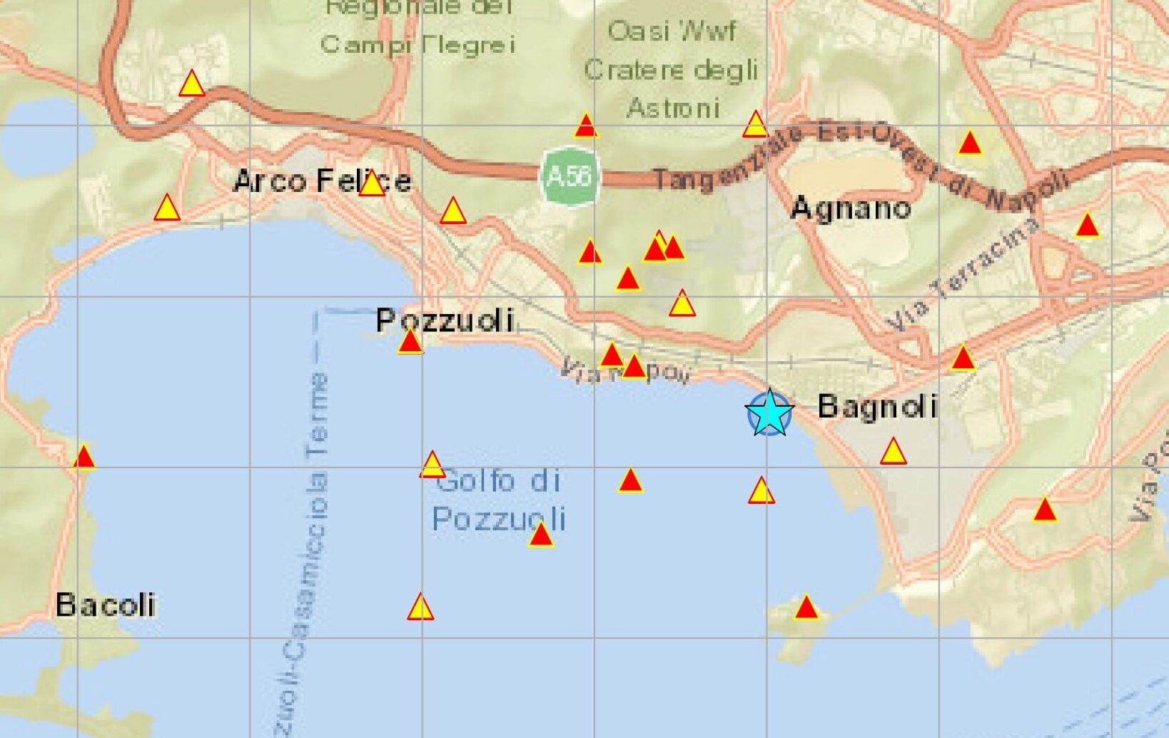 Trema ancora la terra a Pozzuoli: scossa di magnitudo 3.0