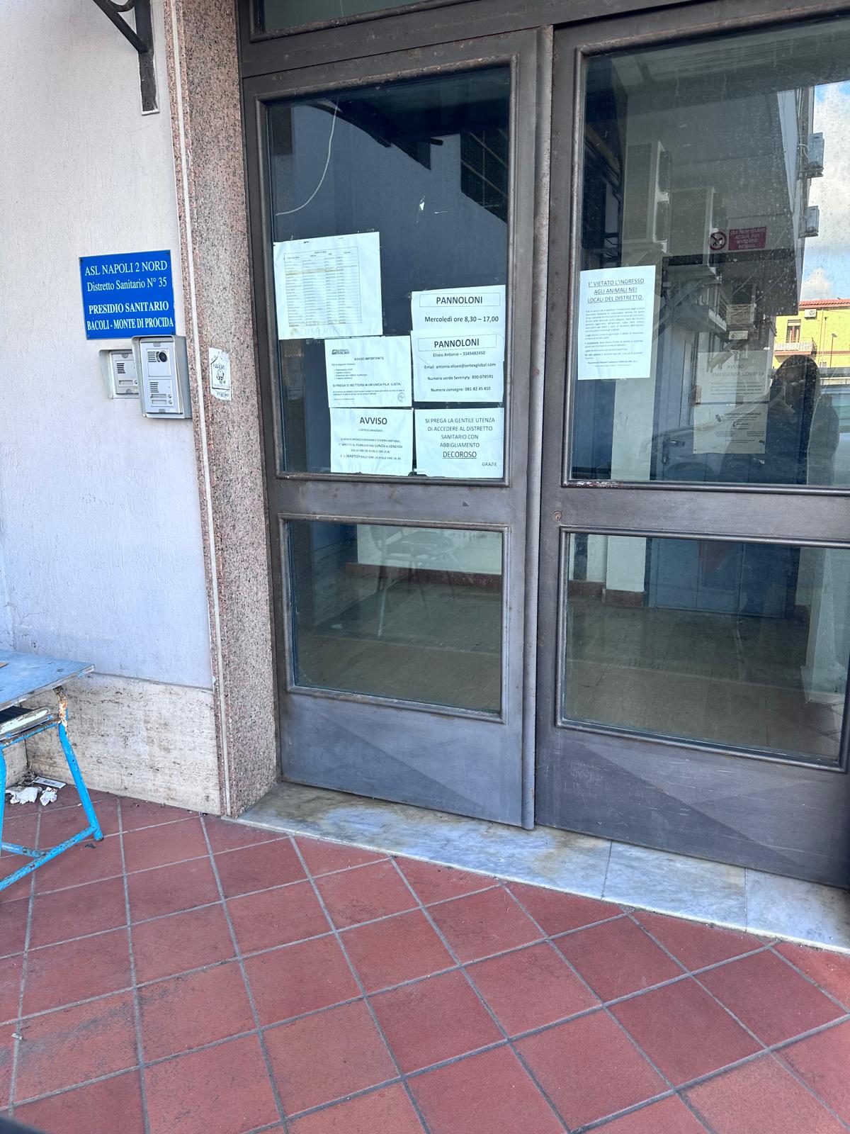 BACOLI/ Asl di Cappella senza energia elettrica, sospesi i servizi