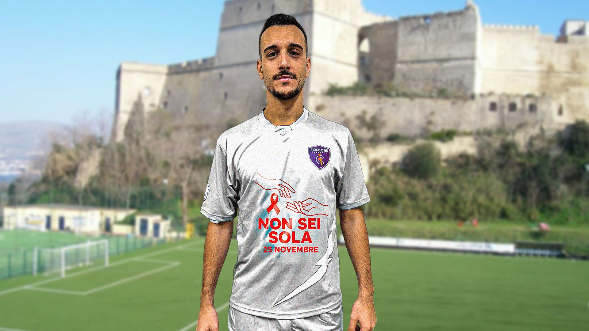 «Non sei sola»: a Bacoli il calcio scende in campo contro la violenza sulle donne