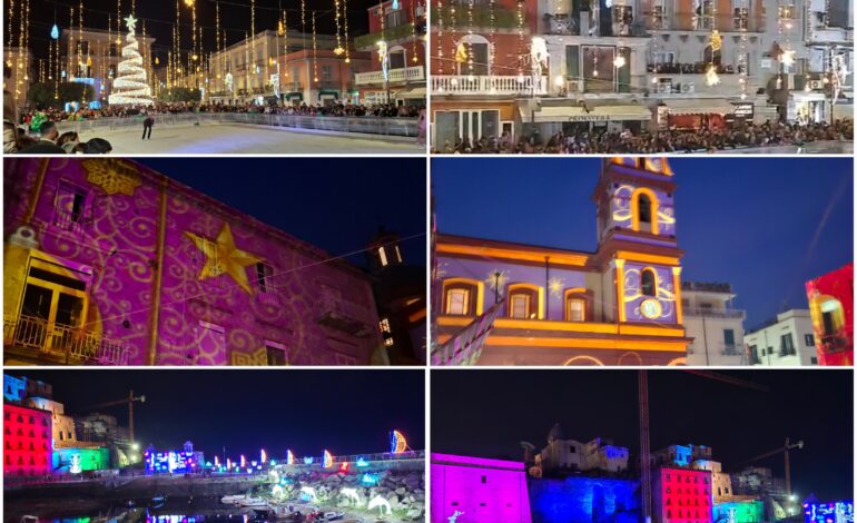 Luci e colori: il magico spettacolo delle luminarie a Pozzuoli – LE FOTO