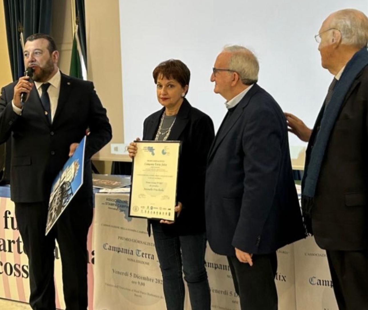Successo per il premio giornalistico “Campania Terra Felix”
