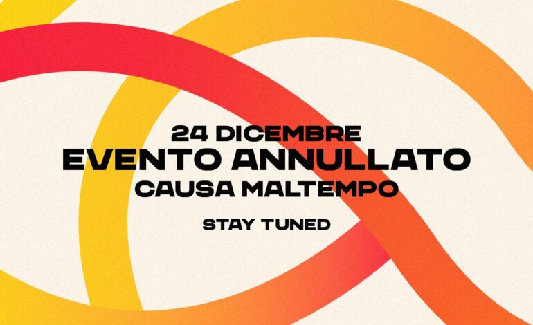 Maltempo, annullato il Pozzuoli S’Move Festival nel giorno della vigilia di Natale