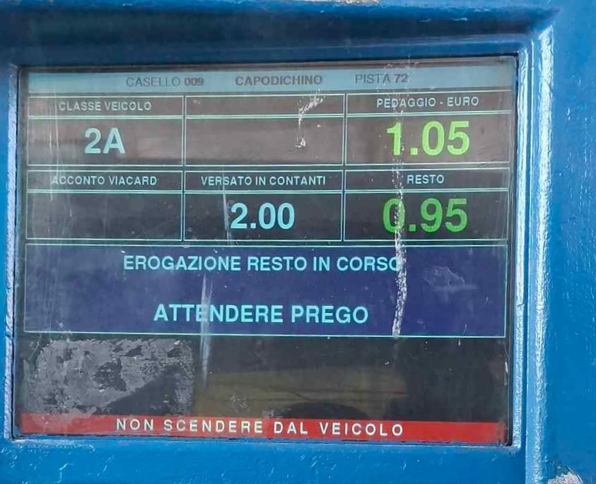 Tangenziale, pedaggio aumentato: da oggi costerà 1,05 euro