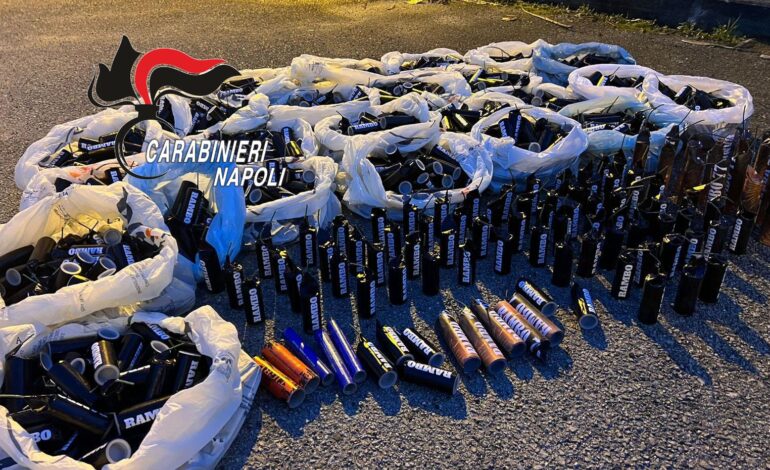 Fuochi d’artificio illegali: due commercianti denunciati a Monte di Procida