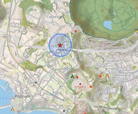 Doppia scossa alla Solfatara: trema la terra a Pozzuoli