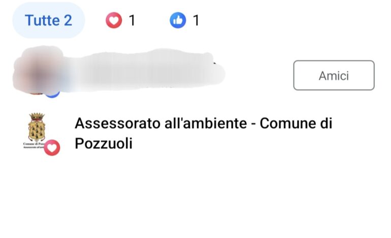 Cuoricini e like dalla pagina dell’assessorato di Pozzuoli: dov’è finita la correttezza istituzionale?