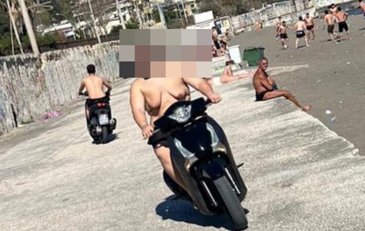 POZZUOLI/ Scooter scorrazzano sulla spiaggia libera di Lucrino