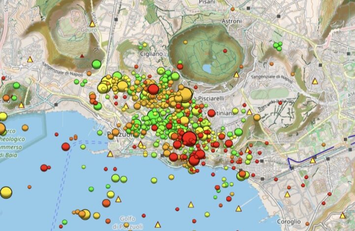 Sciame sismico a Pozzuoli: la scossa più forte di magnitudo 3.3