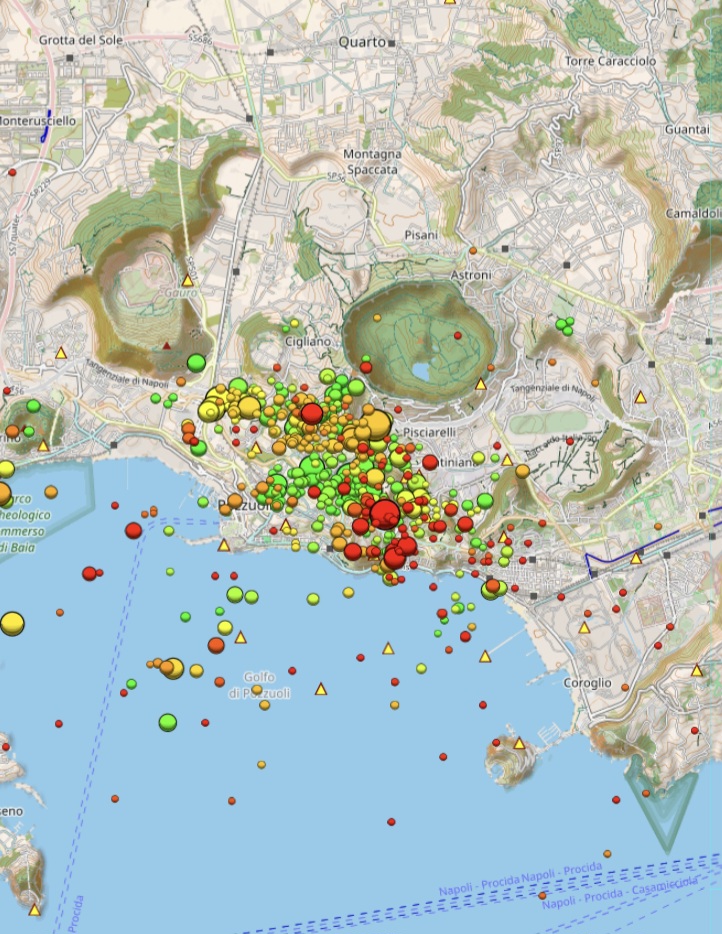 Sciame sismico a Pozzuoli: la scossa più forte di magnitudo 3.3
