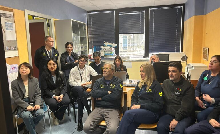 Delegazione cinese in visita al reparto di Radiologia dell’ospedale di Pozzuoli
