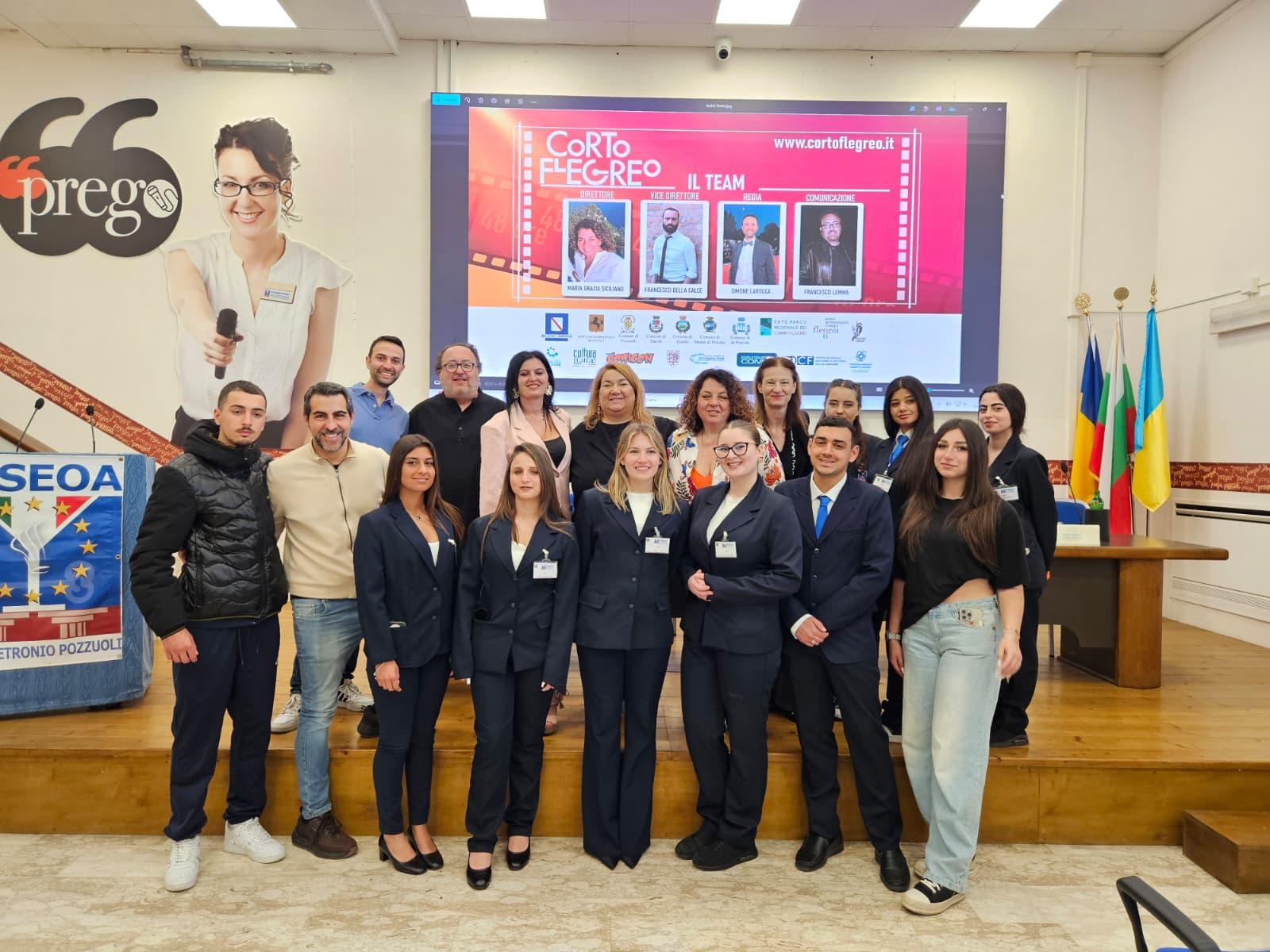 Cinema e territorio a Pozzuoli: studenti protagonisti all’IPSEOA Petronio, il Corto Flegreo premiato a Roma